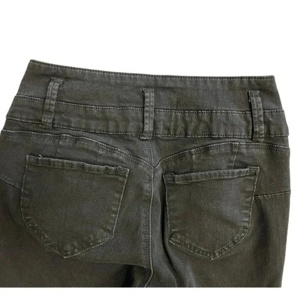 Refuge Push Up Black Denim Skinny High Waisted Jeans Size 03 - Picture 6 of 9